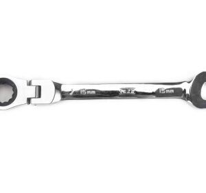 Racsnis gyűrű-villáskulcs 15 mm