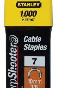 10mm-es 3/8" kábeltűző kapocs 1000db - STANLEY - B0001768 - Szerszám >>Kézi szerszám>> Kézi szerszámok