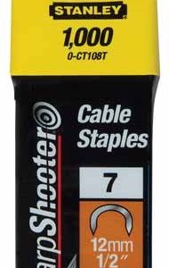 12mm-es 1/2" kábeltűző kapocs 1000db - STANLEY - B0001819 - Szerszám >>Kézi szerszám>> Kézi szerszámok