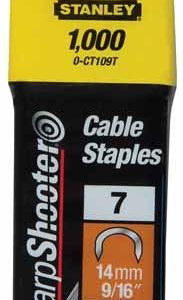 14mm-es 9/16" kábeltűző kapocs 1000db - STANLEY - B0001786 - Szerszám >>Kézi szerszám>> Kézi szerszámok