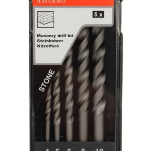 Kőzetfúró Készlet 5db 4/5/6/8/10 MM - ABRABORO - B0003315 - Szerszám >> Elektromos