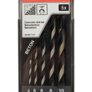 Betonfúró Standard Készlet 5db 4/5/6/8/10 MM - ABRABORO - B0003313 - Szerszám >> Elektromos