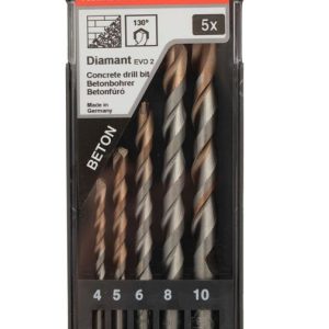 Betonfúró EVO Készlet 5db 4/5/6/8/10 MM - ABRABORO - B0003314 - Szerszám >> Elektromos