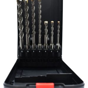 SDS PLUS THOR Készlet 7db 5/6/8x110+6/8/10/12x160 MM - ABRABORO - B0005250 - Szerszám >> Elektromos