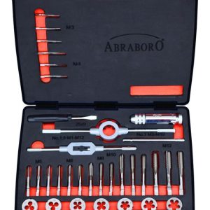 Kézi Menetfúró Készlet 33DB M3-M12 - ABRABORO - B0005361 - Szerszám >> Elektromos