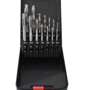 Menetfúró készlet DIN 371B 14DB M3-M12 HSS-G - ABRABORO - B0004330 - Szerszám >> Elektromos