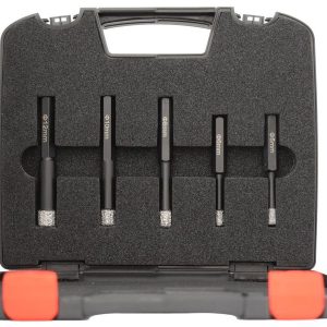 Csempe és kerámiafúró Készlet 5/6/8/10/12 MM - ABRABORO - B0003718 - Szerszám >>Elektromos