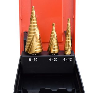 HSS-TIN Lépcsős fúró Készlet 4