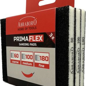 Csiszolóspárna 3DB 124x98x12 K60/100/180 - ABRABORO - B0006091 - Szerszám>>Kézi szerszám>>Festő