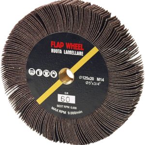 Lamellás csiszolókerék 125xM14 K40 - ABRABORO - B0004676 - Szerszám>>Kézi szerszám>>Festő