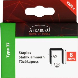 CHILITAC Tűzőkapocs 37 Típus 8 MM - ABRABORO - B0006035 - Szerszám >>Kézi szerszám>> Kézi szerszámok