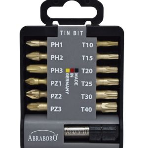 SUPRA TIN BIT Készlet 13 x PH/PZ/TX - ABRABORO - B0004378 - Szerszám >>Elektromos