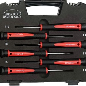 MŰSZERÉSZ Csavarhúzó Készlet 6 PCS TX5/6/7/8/9/10 - ABRABORO - B0005390 - Szerszám >> Kézi szerszám >>Kézi szerszámok