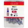 Power BIT Színes gyűrűvel PH2x25 MM 25 PCS PACK - ABRABORO - B0004834 - Szerszám >>Elektromos