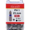 Power BIT Színes gyűrűvel PH2x25 MM 100PCS PACK - ABRABORO - B0004837 - Szerszám >>Elektromos