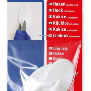 Öntapadó akasztó Fehér - 43mm x 26mm - ABRABORO - F0000090 -