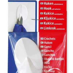 Öntapadó akasztó Fehér - 54mm x 32mm - ABRABORO - F0000088 -