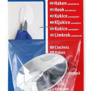 Öntapadó akasztó Ezüst - 54mm x 32mm - ABRABORO - F0000087 -