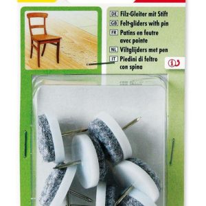 Bútor csúsztató filc Fehér 24 MM - ABRABORO - B0003705 - Szerszám >> Műhelyberendezés >> Egyéb műhelyberendezés