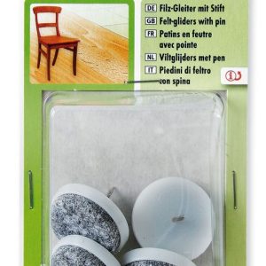 Bútor csúsztató filc Fehér 28 MM - ABRABORO - B0003706 - Szerszám >> Műhelyberendezés >> Egyéb műhelyberendezés