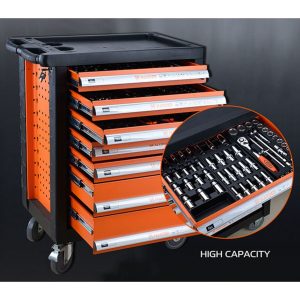 Szerszámoskocsi 465 részes, 7 fiókos