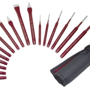 Véső–pontozó–átütő készlet