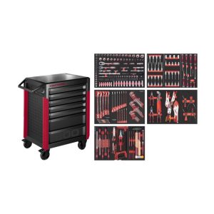 PRO LINE mobil szerszámos szekrény PT800 7 fiókos 274 db.