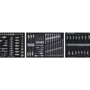 fiókbetétben  - 154 db. - KRAFTWERK - B0008835 - Szerszám >> Műhelyberendezés >> Műhelykocsi kiegészítők