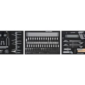 fiókbetétben - 147 db. - KRAFTWERK - B0008836 - Szerszám >> Műhelyberendezés >> Műhelykocsi kiegészítők