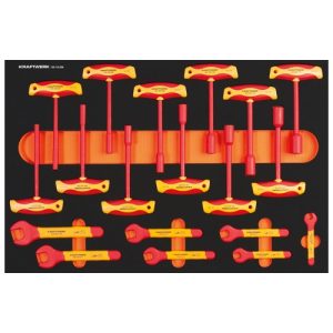 fiókbetétben - 19 db. - KRAFTWERK - B0008840 - Szerszám >> Műhelyberendezés >> Műhelykocsi kiegészítők