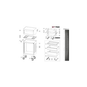 Sínpár LT700/BT700s modellekhez