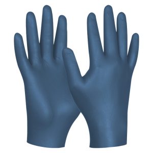 Egyszerhasználatos védőkesztyű "Blue Nitril Comfort" púder nélkül Méret: M