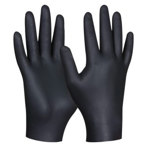 Egyszerhasználatos védőkesztyű "Black Nitril Eco" púder nélkül Méret: XL