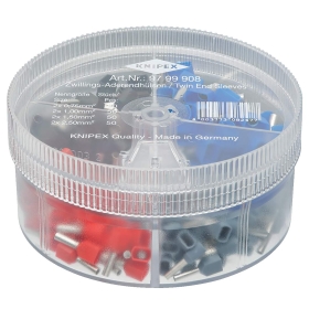 Szigetelt iker érvéghüvely doboz 0